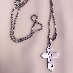 Stainless steel cross necklace